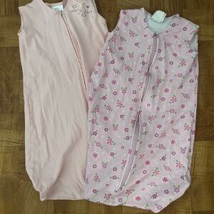 Halo Pink Floral and Solid Sleep Sacks